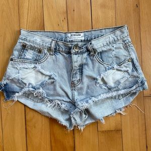 One Teaspoon jean bandit shorts